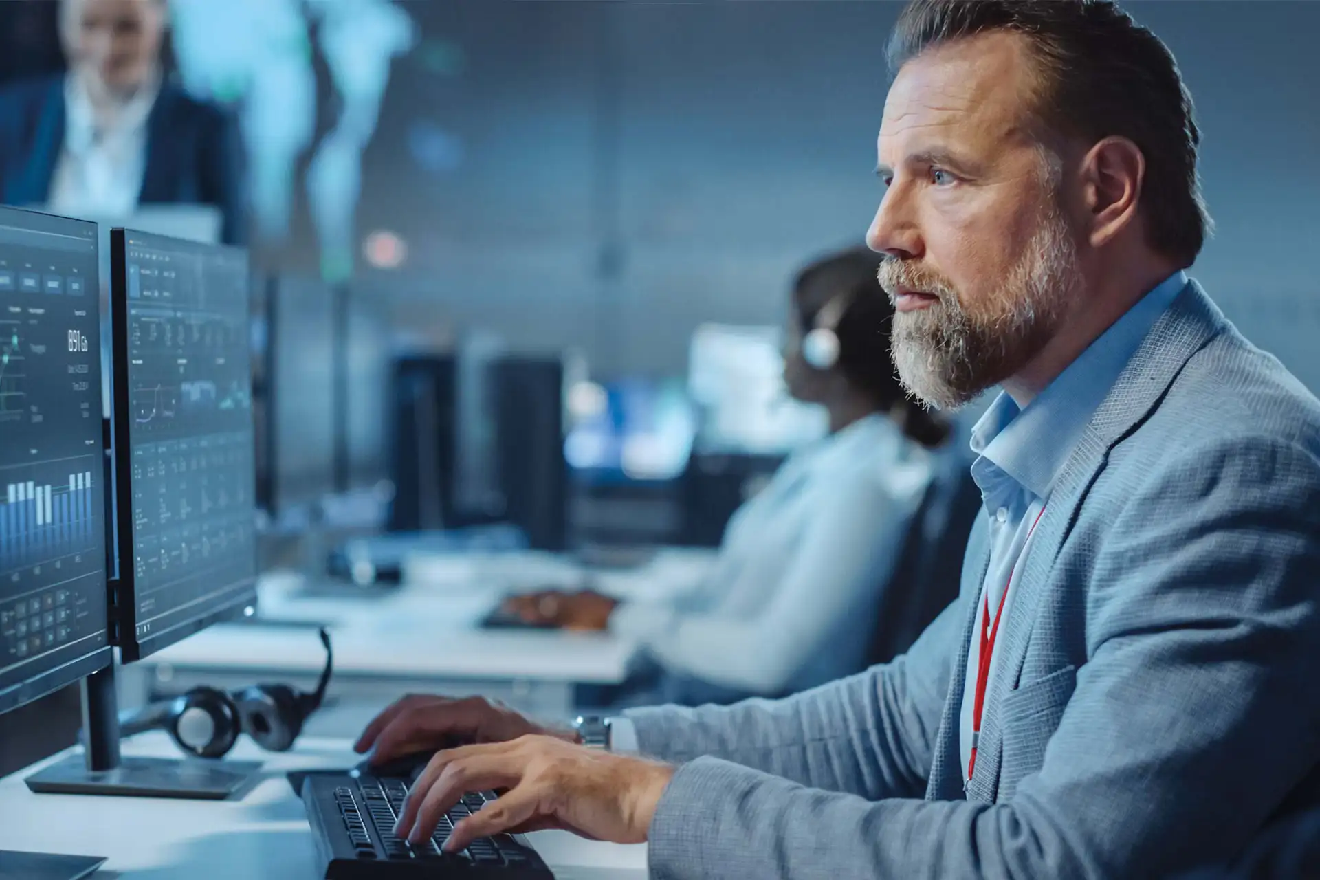 Mit aiosec erhalten Sie rund um die Uhr Zugang zu unserem hochqualifizierten IT Security-Support